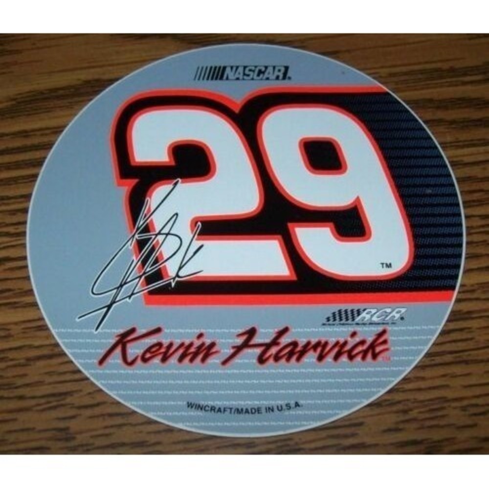 Nascar Kevin Harvick # 29   3" ROUND DECAL STICKER